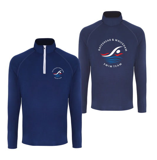 Unisex Gateshead & Whickham Long Sleeve Performance 1/4 zip