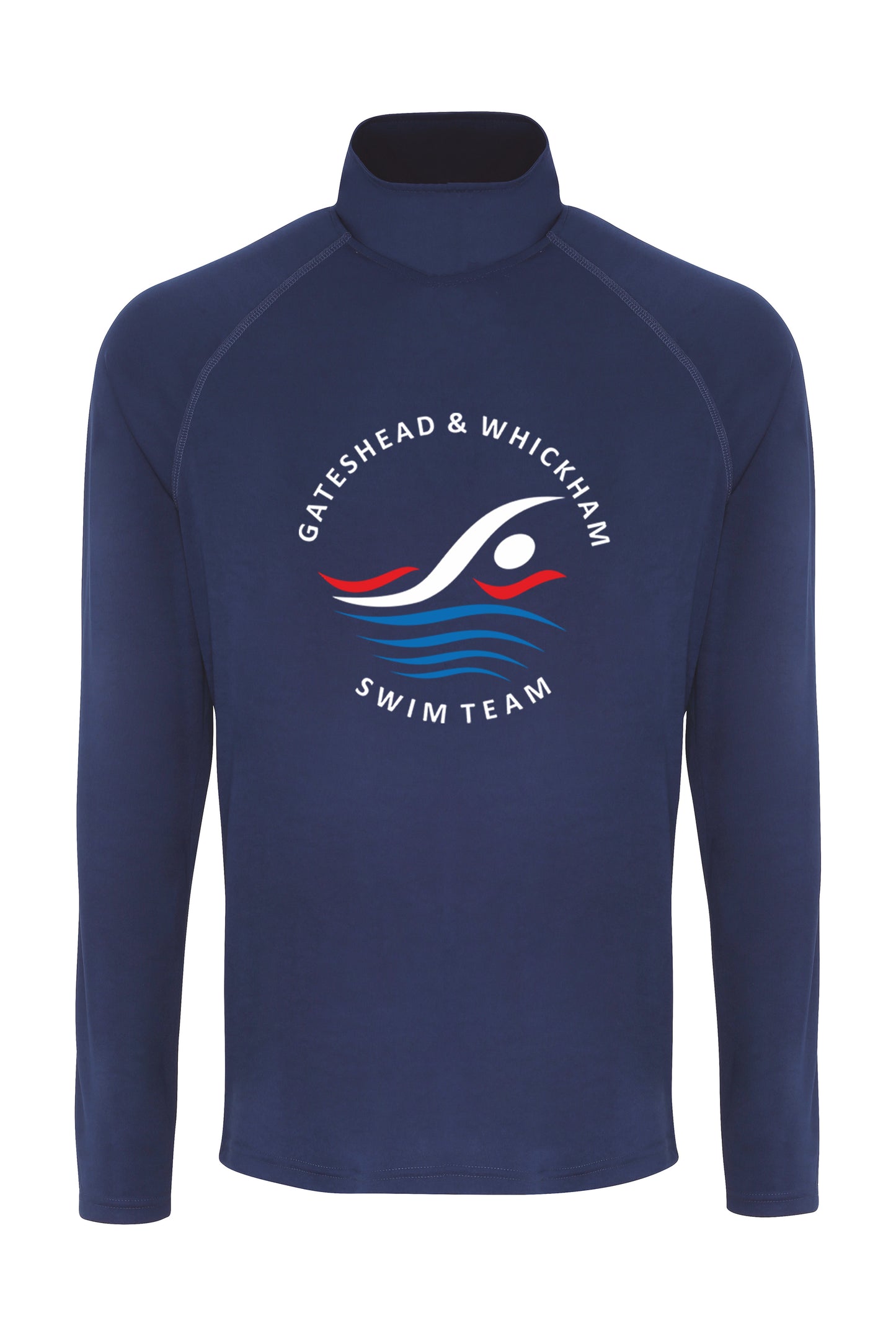 Unisex Gateshead & Whickham Long Sleeve Performance 1/4 zip