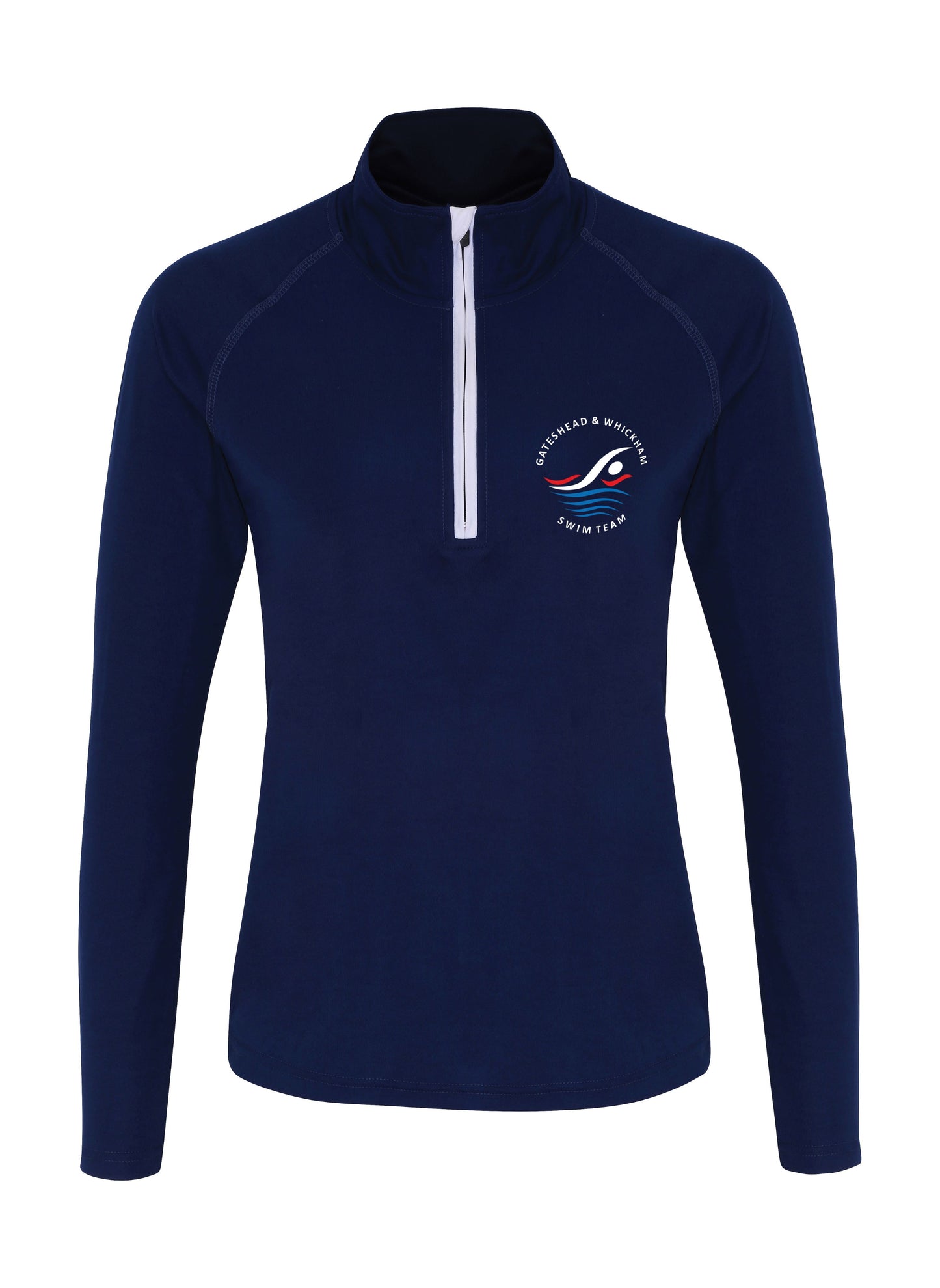 Ladies Gateshead & Whickham Long Sleeve Performance 1/4 zip